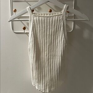 Brand new Wilfred Cream Ribbed Sleeveless Top